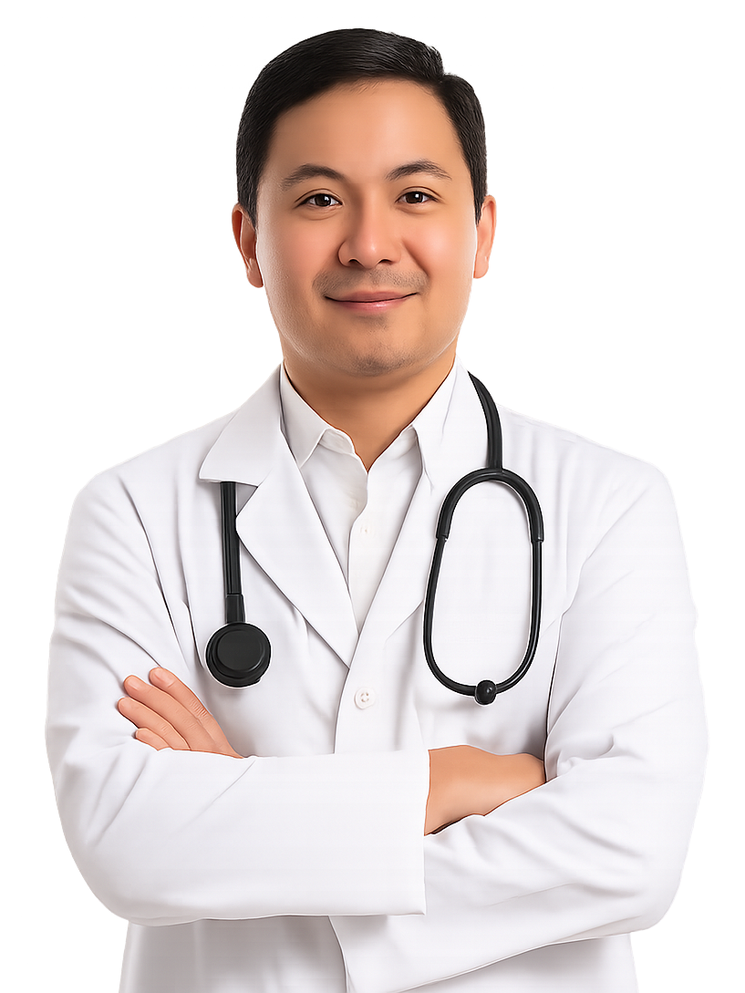 Professional doctor with stethoscope